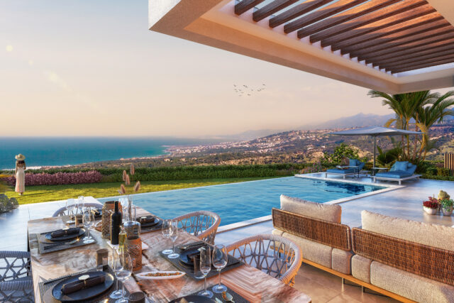 Living with a panoramic view over the coast of Esentepe